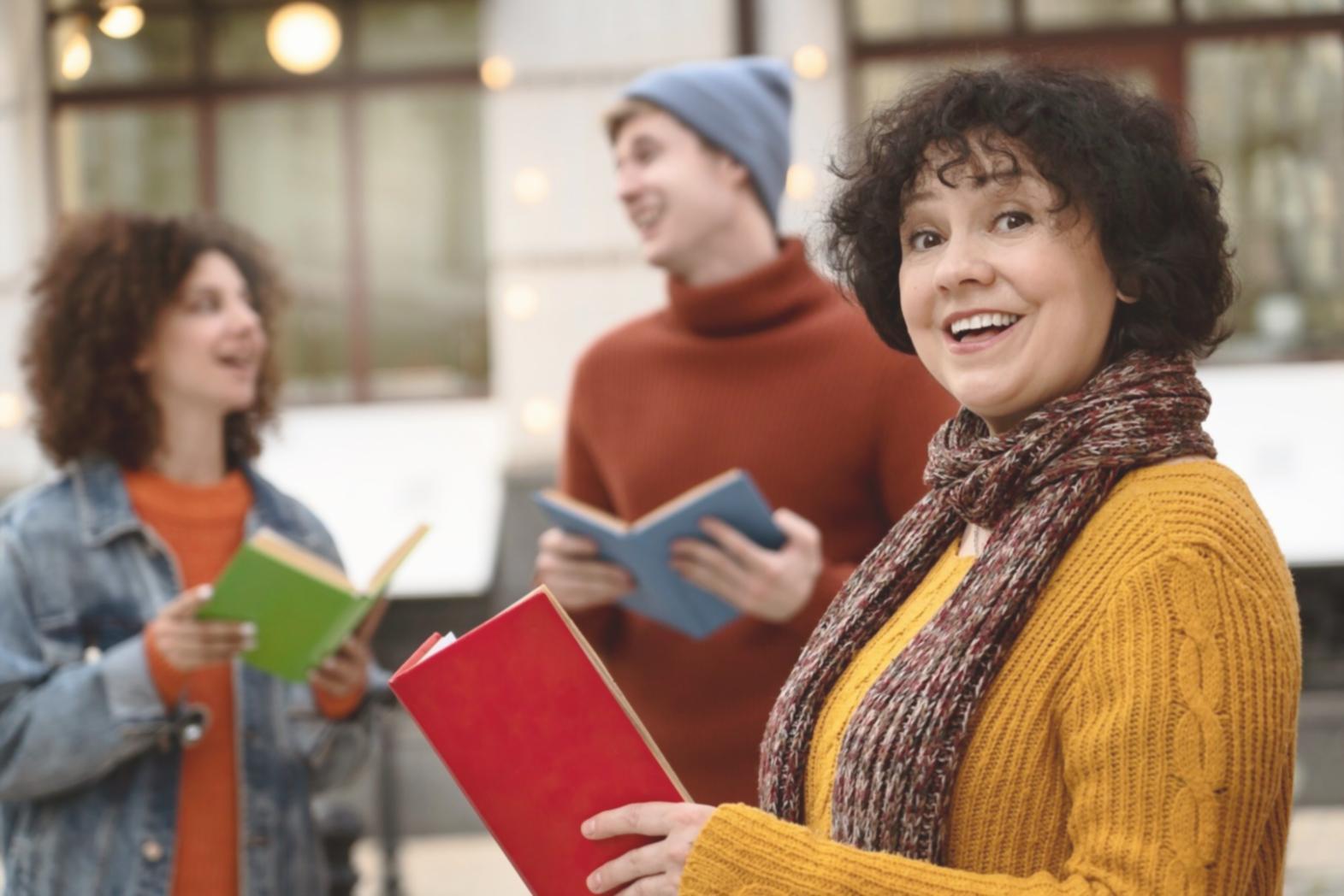 Students working together on financial planning exercises